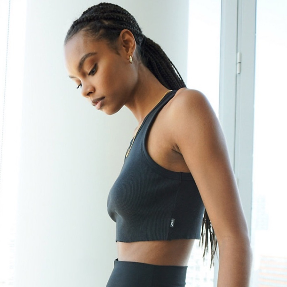 Tna Cropped Rib Racer Tank